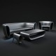 Basic Bumbum Vondom black sofa 