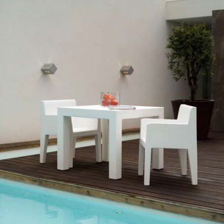 Jut Mesa 90 Table Haute Vondom Blanc