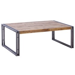 Table Basse Rectangulaire Bois et Métal KosyForm