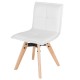 Lot de 4 Chaises Similicuir Blanc KosyForm