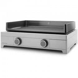 Plancha Gas Forge Adour moderne 60 Inox 2 7000 W Platte aus emailliertem Gusseisen-Brenner