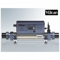 Aquecedor de piscina elétrico Vulcan analógico Mono 3KW titânio