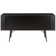 Low in black with Metal Black Roma KosyForm feet Oak veneer furniture