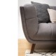 Fauteuil en Tissu Gris Intense Meryl KosyForm