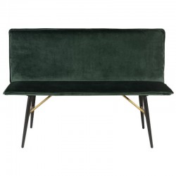 Banc en Velours Vert Roma KosyForm