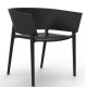 Set di 4 sedie VONDOM design Africa nero