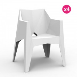 Lot de 4 Chaises Voxel Vondom Blanc