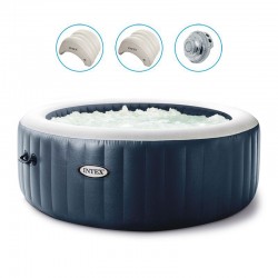 Spa Intex Blue Navy Bubbles 6 Luoghi Lusso Pure Spa