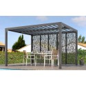 Lâminas orientais bioclimáticas pergola 11m2 e fachada brise-vue 3.6m