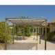 Carport 1 Auto 3,05x4,85m aus Aluminium und Polycarbonat 6mm ANTI-UV Habrita