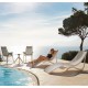 ot de 4 Chaises Longues Vondom Ibiza Ecru