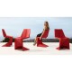 Lot de 4 Chaises Vondom Voxel Futuristes Rouge