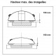 Refugio de piscina en Aluminio y Policarbonato 390 x 642 x 75