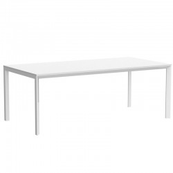 Table Frame Aluminium Vondom 200x100xH74 blanc