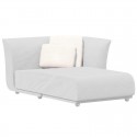 Sofa südlich links Suave Vondom Stoff enthäuten weiß Snow 1041