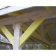 Carport in Pine Treated autoclave 15m2 with PVC cover Habrita