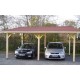 Einwandiger Holzcarport 22m2 mit Habrita-Dach