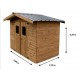 Garden Shed Madeira Thermo Habrita 7,81 m2 com Telhado de Aço