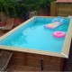 Piscina Legno Ubbink Azura 400x750 H130 Fodera Beige