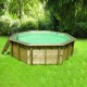 Piscine Bois Ubbink Océa 430 H120cm Liner gris