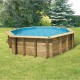 Piscine Bois Ubbink Océa 580 H130cm Liner Beige sable