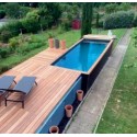 Contenedor Piscine CosyPool Nage Plus 244x605 H150 rectangular CosyPool