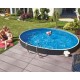 Piscina Azuro Round Graphite-bianco 360x120