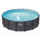 Pool Elite Round Design Rattan 488x122