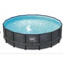 Pool Swing Elite Round Design rattan 488x122