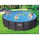 Piscina Swing Elite Round Design ratán 427x107