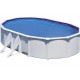 Piscine GRE Ovale Blanc Fidji 500×300x120 avec filtre à sable