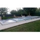 Abri de Piscine Bas Abrisol télescopique Tapia prêt à poser pour piscine 800 x 400