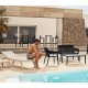 Ensemble de 4 Chaises Longues Spritz Vondom bain de soleil