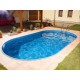 Piscine Ovale Ibiza Azuro 525x320 H150 avec Filtre à Sable