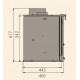 Ferlux Ferro Fundido Ferro Inserção de Madeira com Turbo 16 kW