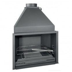 Ferlux inbouwbarbecue S80 staal met kap