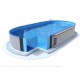 Piscina oval Ibiza Azuro 11x5 H150 com filtro de areia