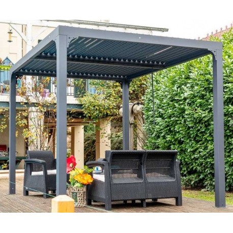 Bioclimatic pergola Habrita Alumium 7.20 m2 with movable slat roof