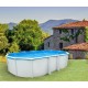 Piscina rotonda fuori terra TOI Prestigio bianco 350x132 con kit completo