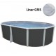 Round above ground pool TOI Prestigio white 350x132 with complete kit