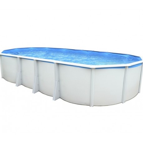 Piscine hors sol TOI Ibiza Ovale 730x366x132 avec kit complet blanc