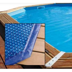 Bâche à bulles pour piscine Ubbink 490x355 octogonale ovale