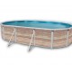 Piscina acima do solo TOI Pinus oval 640x366xH120 com kit completo