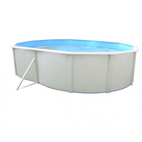 Oberirdischer Pool TOI Mallorca oval 550x366xH120 mit Komplettset Weiß