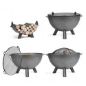 Brasero de Jardin Kongo Cook King Premium 85cm avec 4 Accessoires