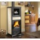 Holzofen mit Nordica Extraflame Rossella-Ofen plus 6,5 kW Sahne