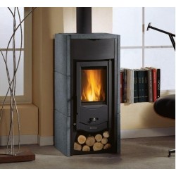 Fogão a lenha de pedra Nordica Extraflame Asia BII 4.0 7kW Vulcan