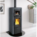 Houtkachel met oven Nordica Extraflame Ester Evo 9.5kW natuursteen