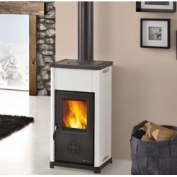 Poêle à bois Nordica Extraflame Tea 6.6kW blanc