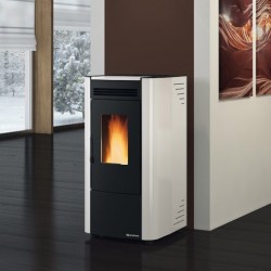 Estufa ventilada de pellets La Nordica Extraflame Ketty Evo 2.0 7kW Blanco